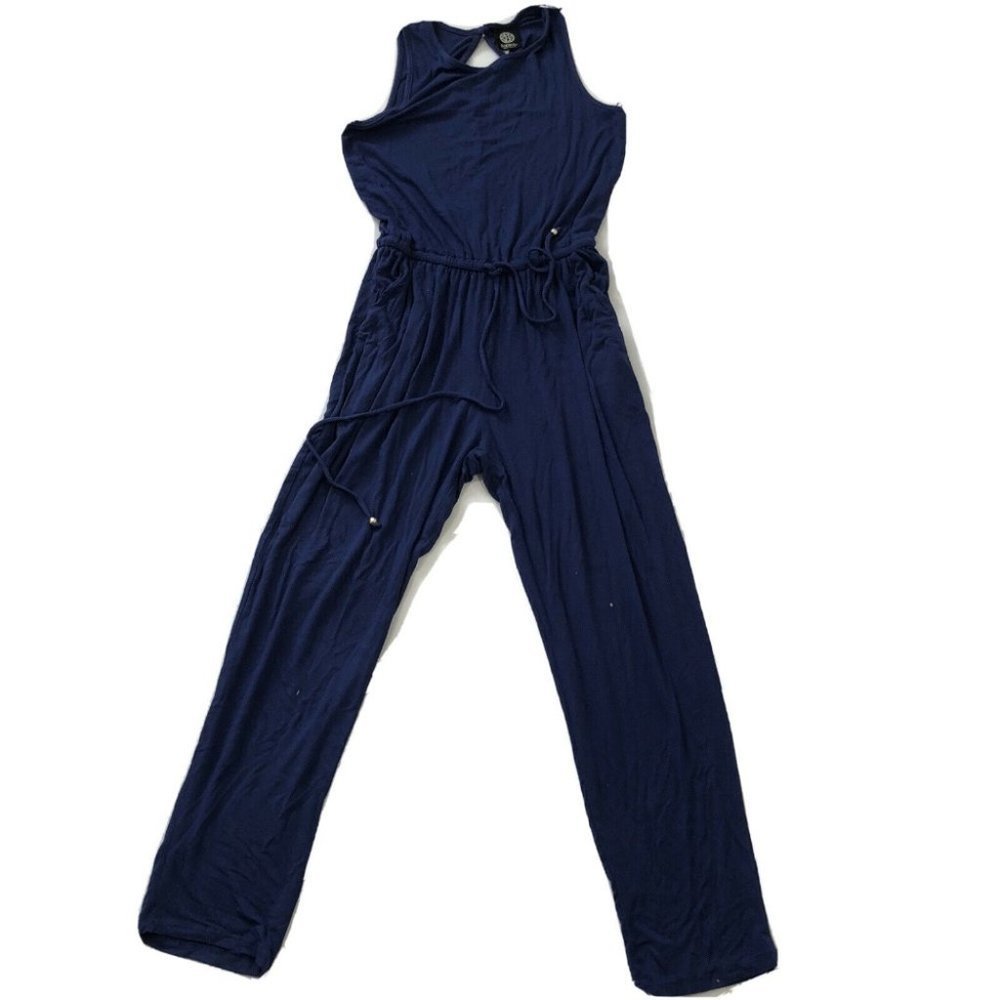 Bobeau Jump Suit Women's S Blue Sleeveless Dark Wash Regular Fit Size Small S